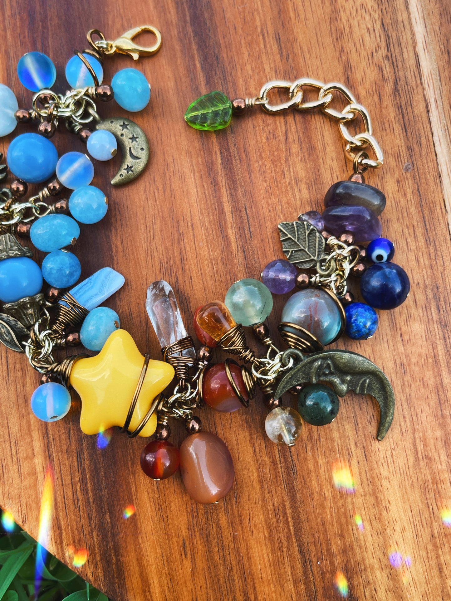 Horizon • Rainbow Crystal Charm Bracelet