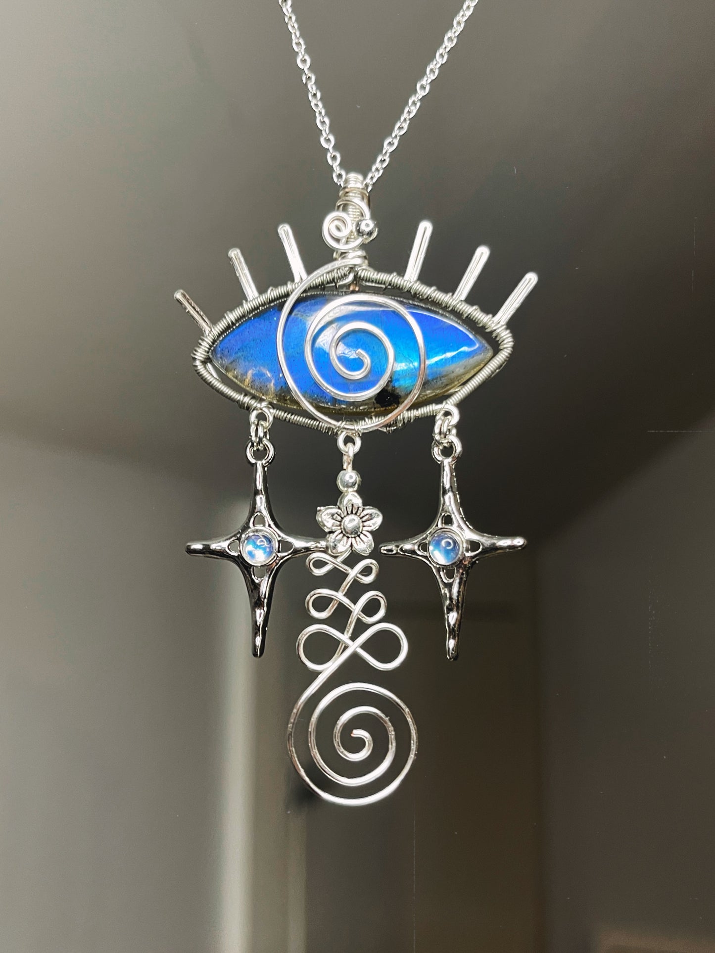 Labradorite Eye Pendant