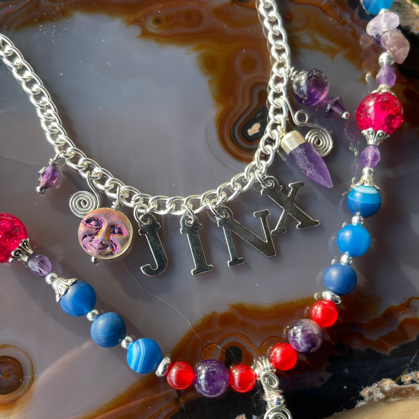 Jinx • Chrysocolla, Banded Agate + Amethyst Set