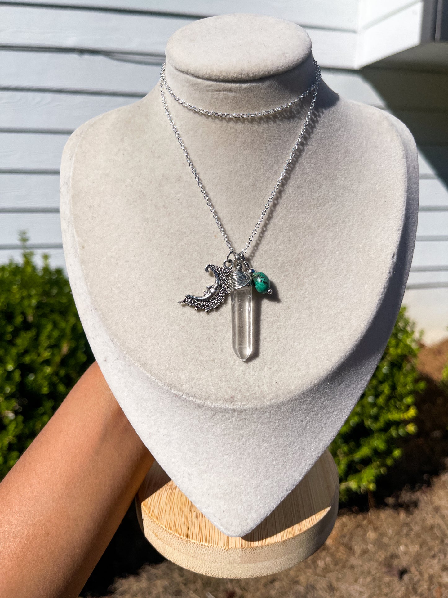 BALANCE • Turquoise Affirmation Charm Necklace