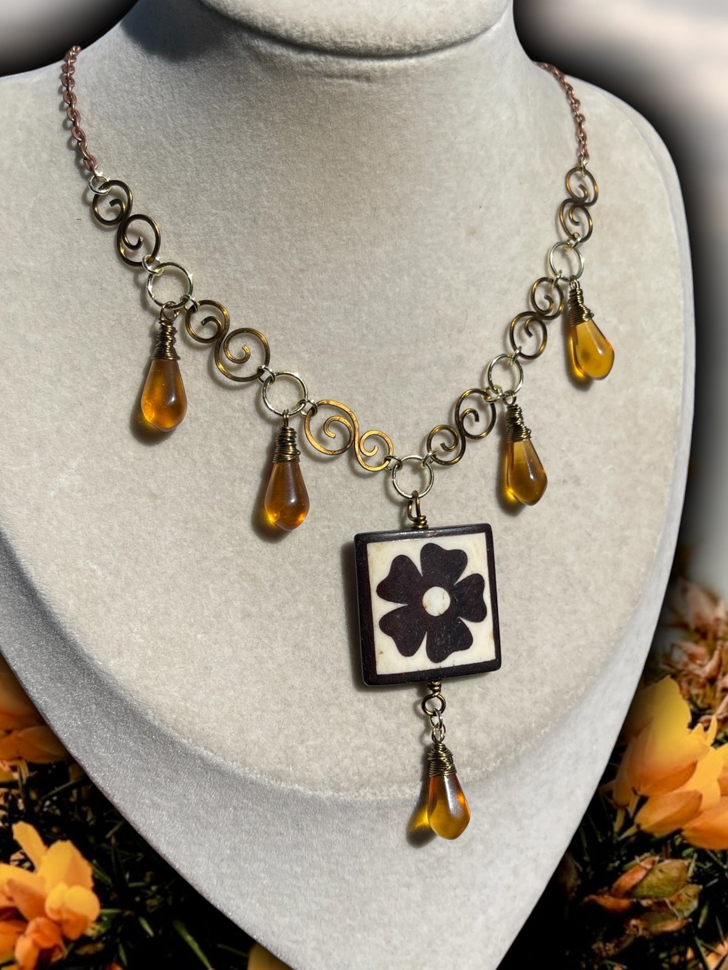 Maisie • Citrine Drip Necklace