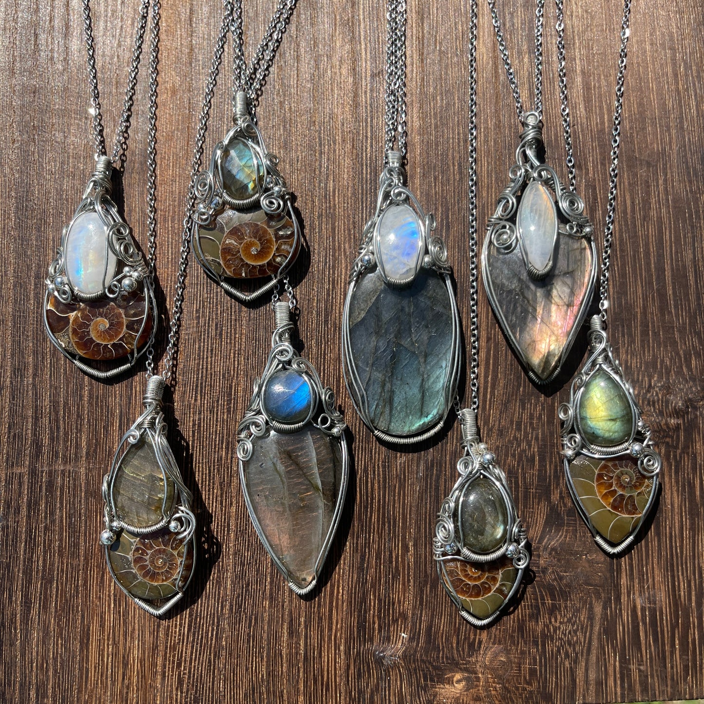 XL Cotton Candy Labradorite Pendant