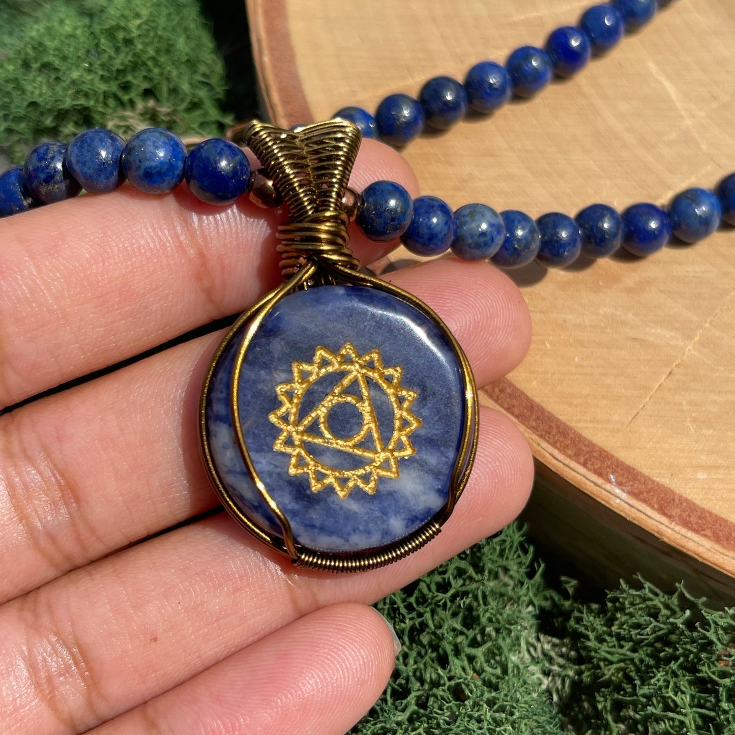 Third Eye Chakra • Sodalite + Lapis Lazuli Necklace