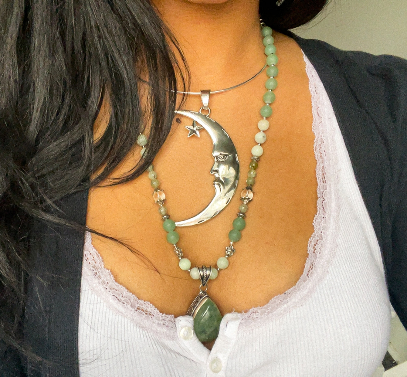 Big Moon Magic • Wire Choker Necklace