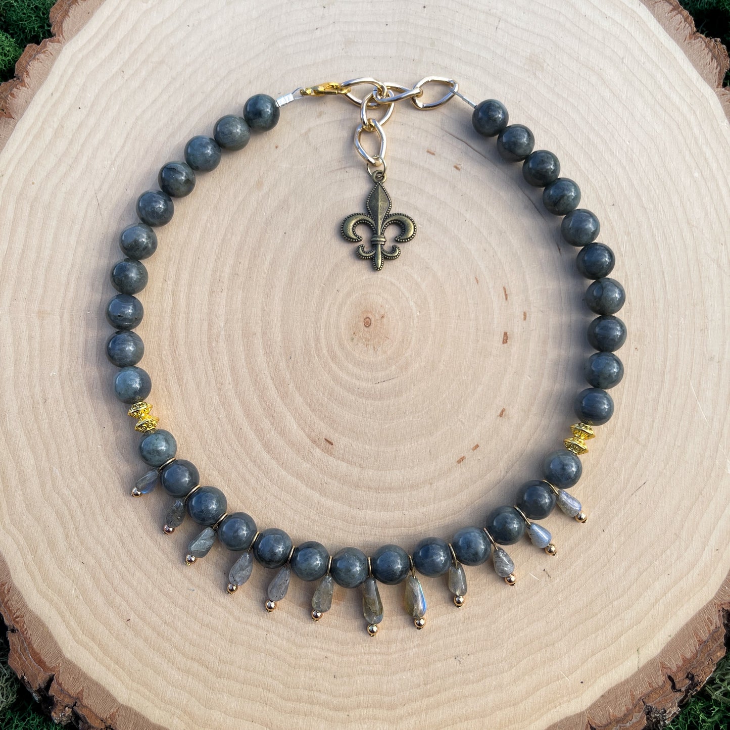 Halo • 12mm Labradorite Goddess Choker