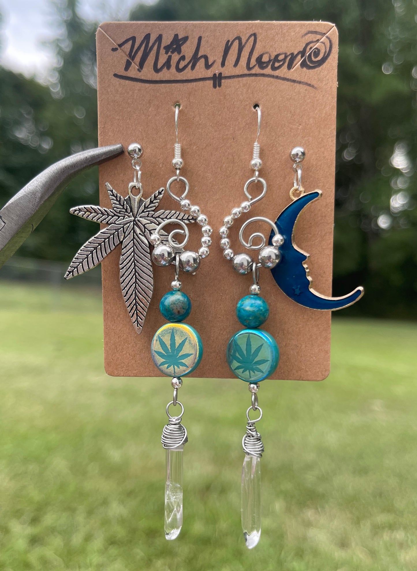 Blue Dreams Chrysocolla Earrings Set