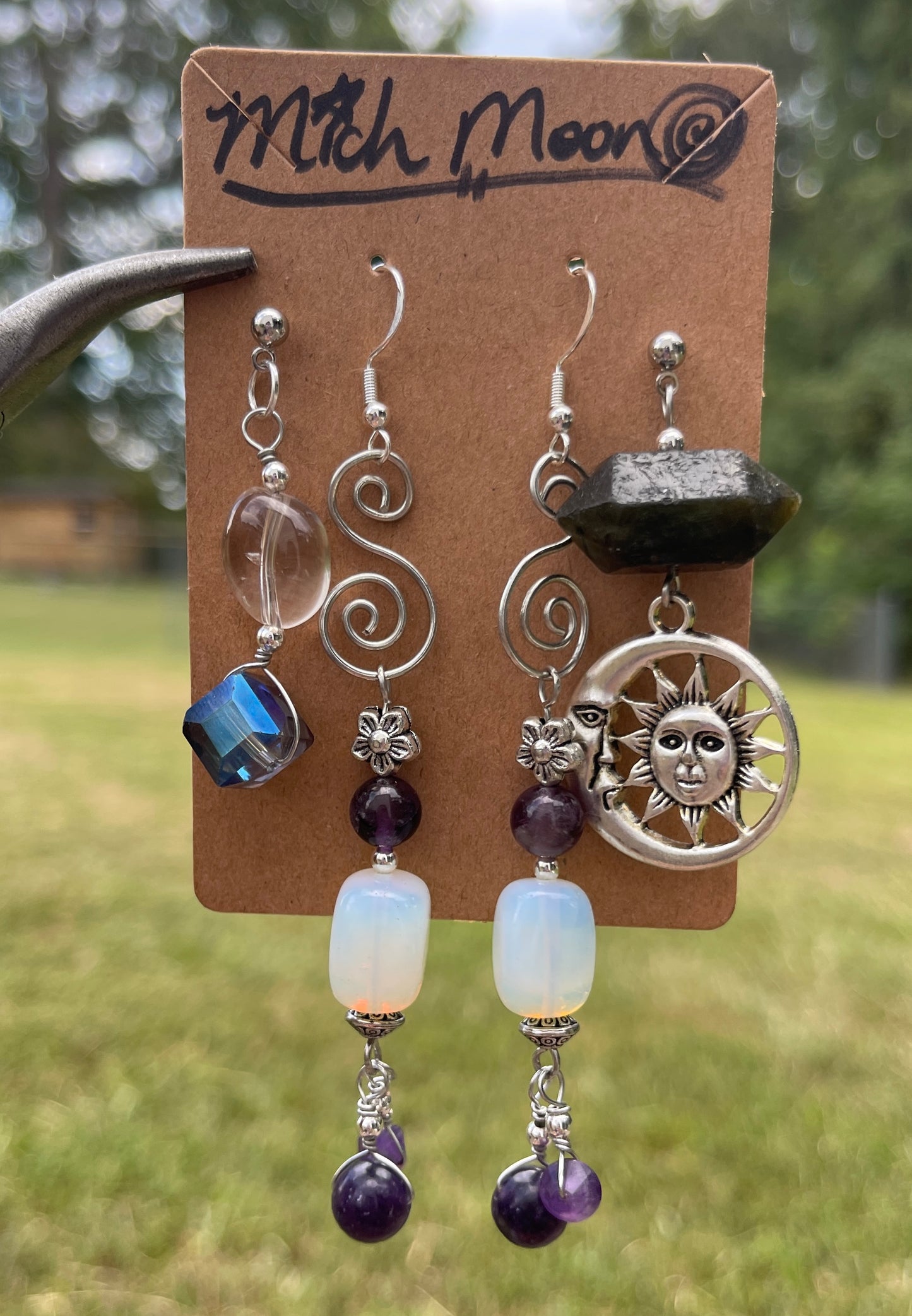Moonbeam Opalite Earrings Set