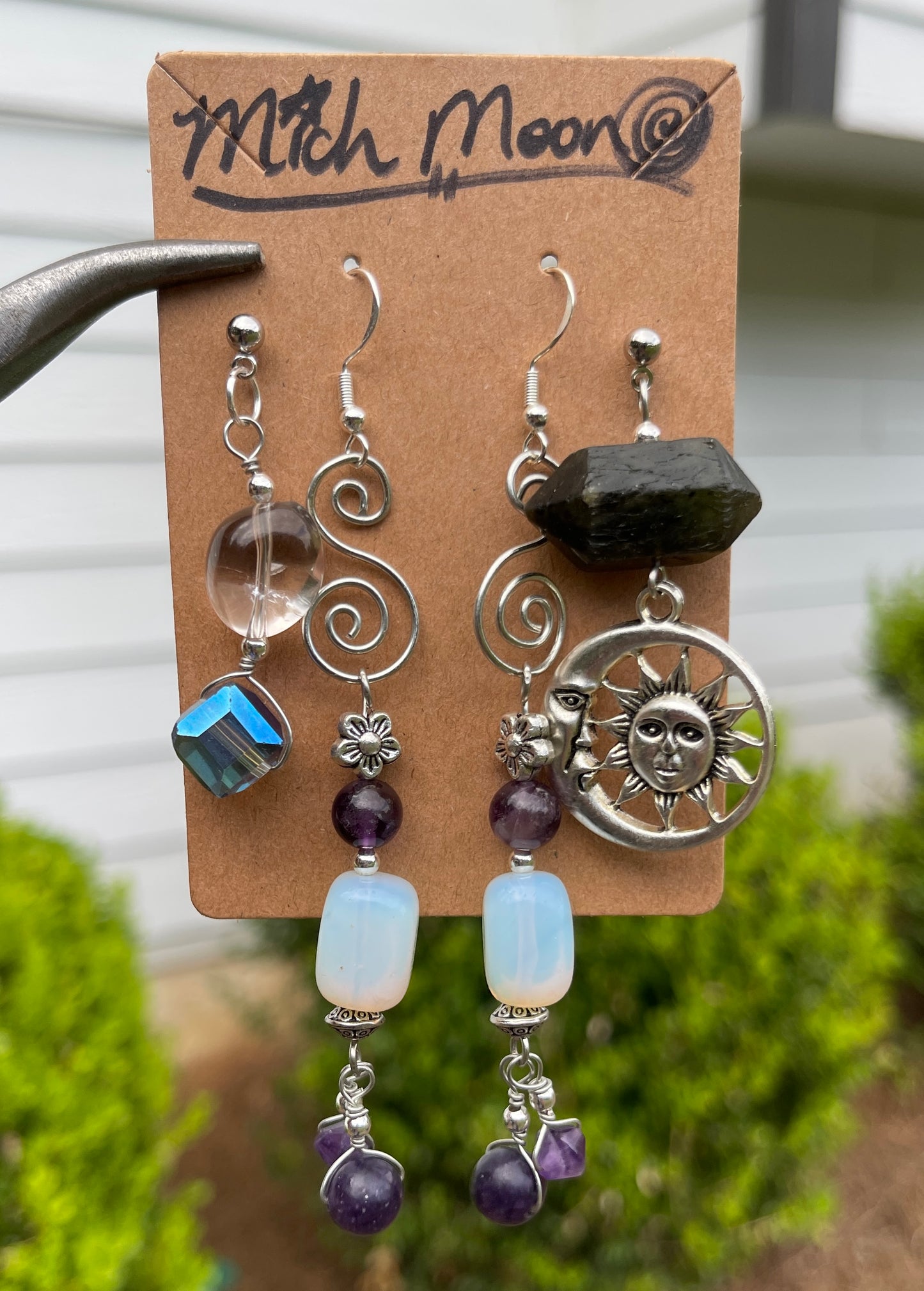 Moonbeam Opalite Earrings Set
