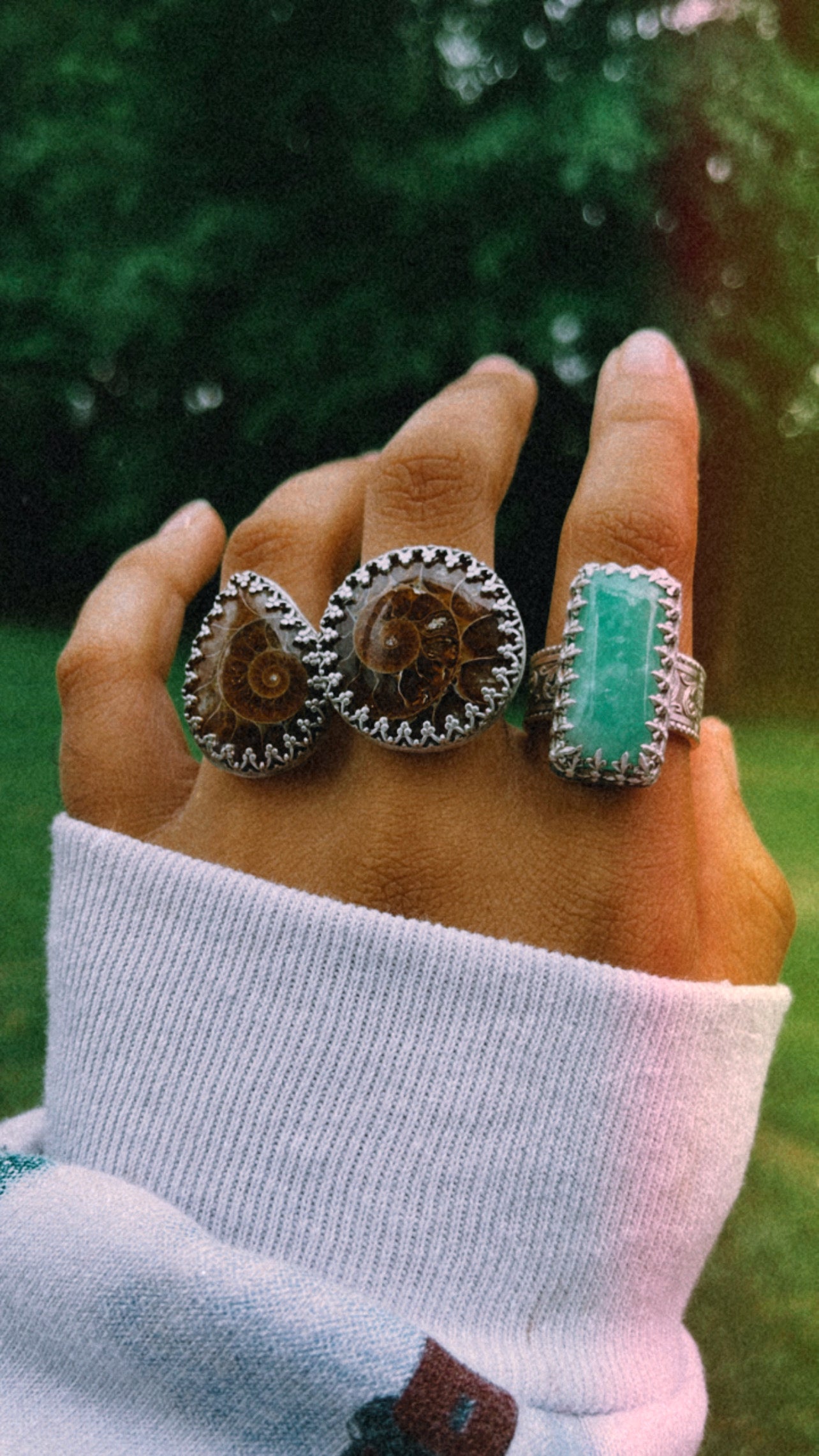 Size 8 • Ammonite Fossil Ring