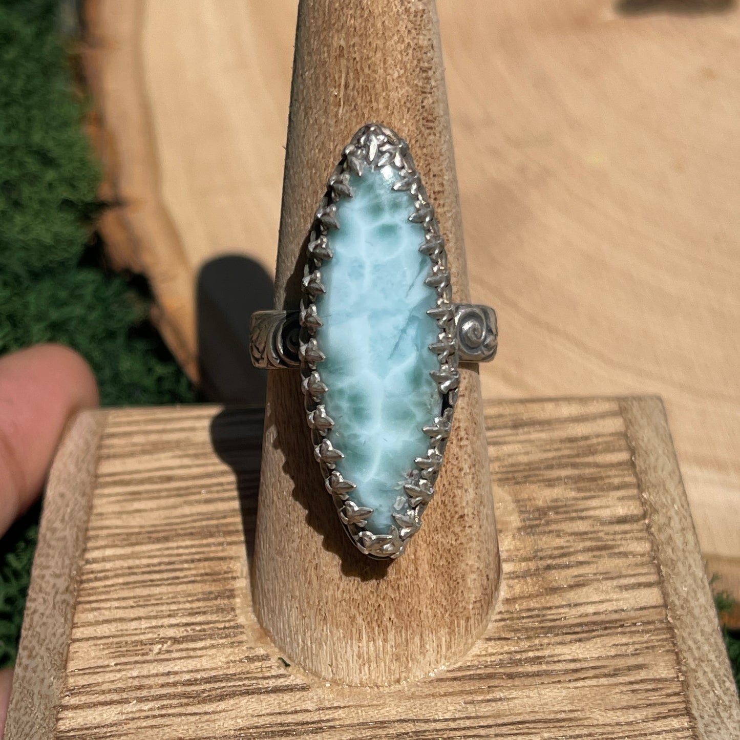 Size 9 • Larimar Ring *defect discount*