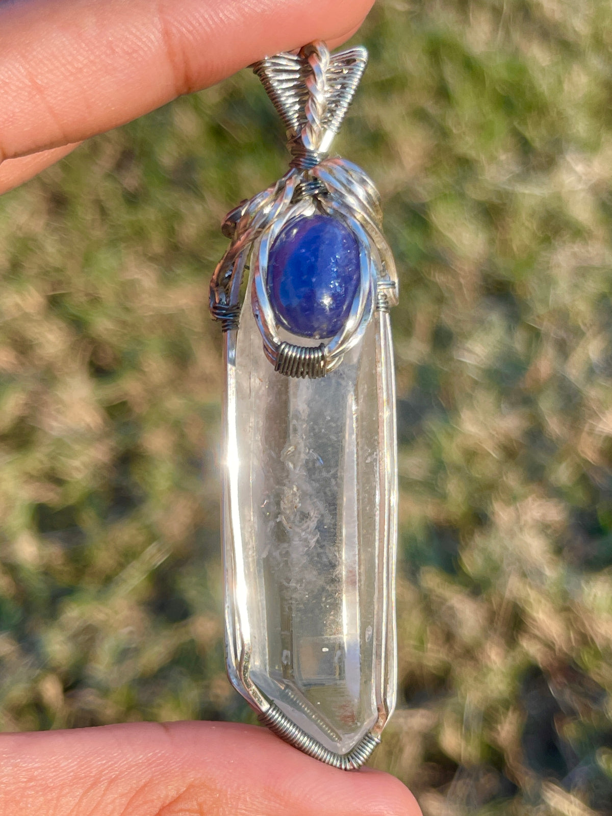 Quartz + Tanzanite Pendant