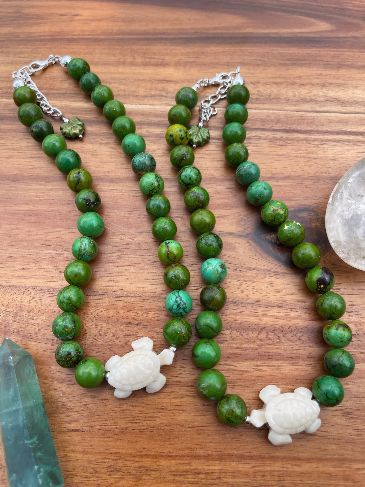 12mm Green Turquoise Shell Choker