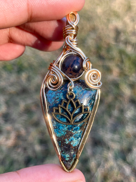 Azurite + Sodalite Pendant