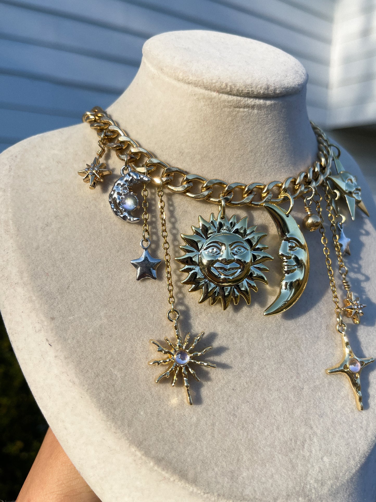 Cosmic Drip 💧• Cascading Stars Necklace