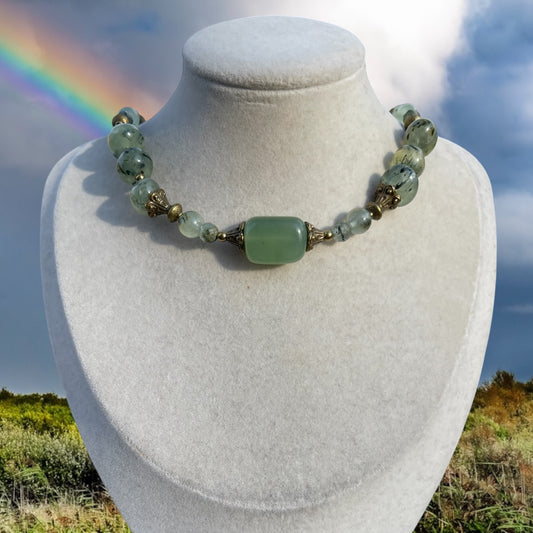 Emerald Fortune • Prehnite Choker