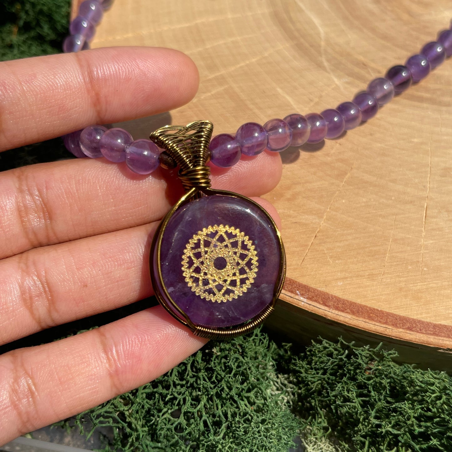 Crown Chakra • Amethyst Necklace