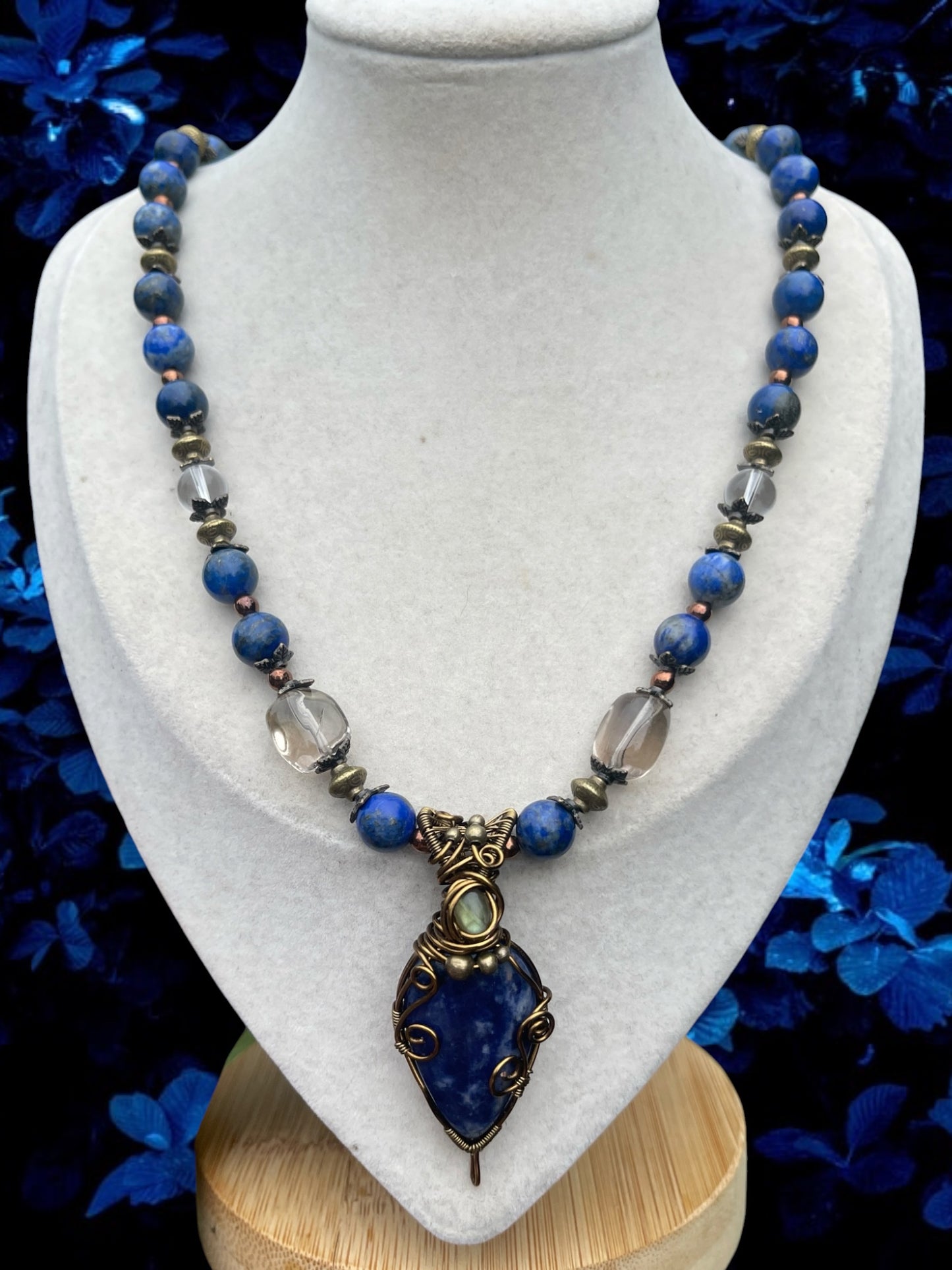 Astralis • Lapis Lazuli + Labradorite Necklace