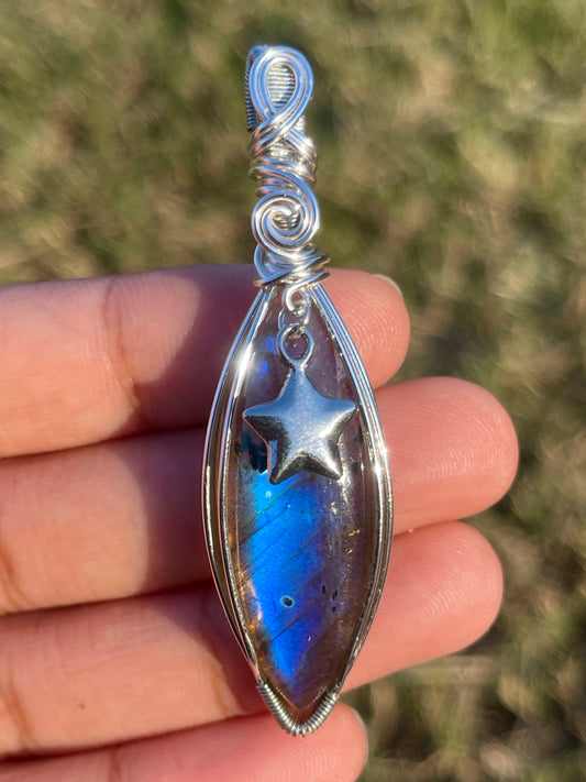 Labradorite Star Pendant