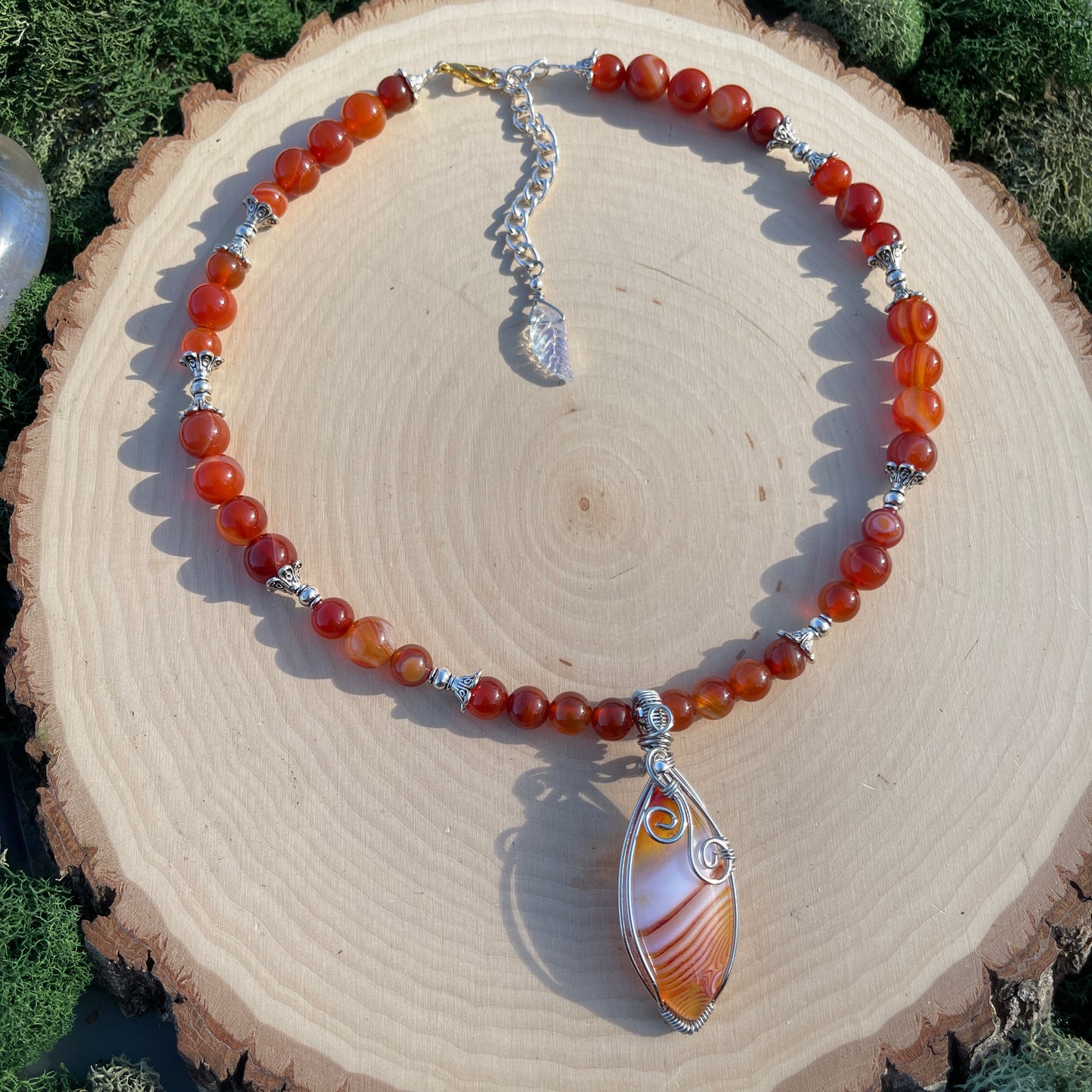 Armani • Carnelian Agate Necklace