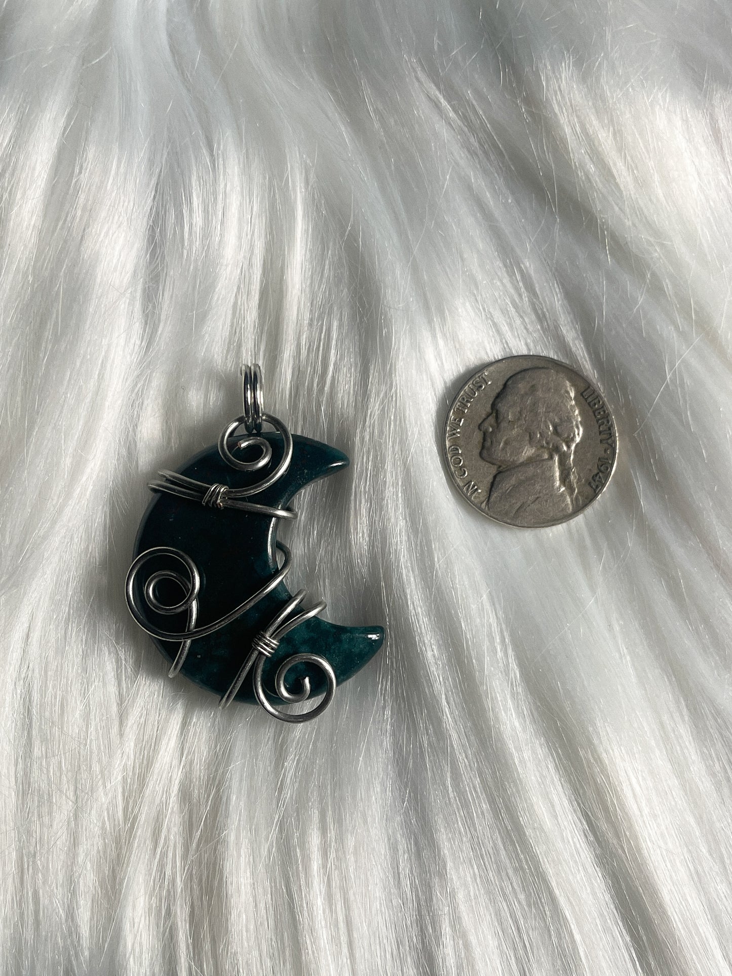 Bloodstone Moon Pendant