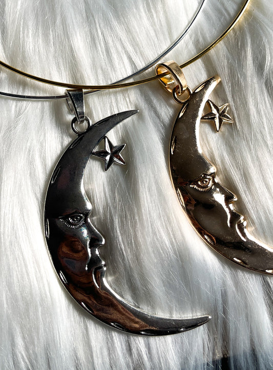 Big Moon Magic • Wire Choker Necklace