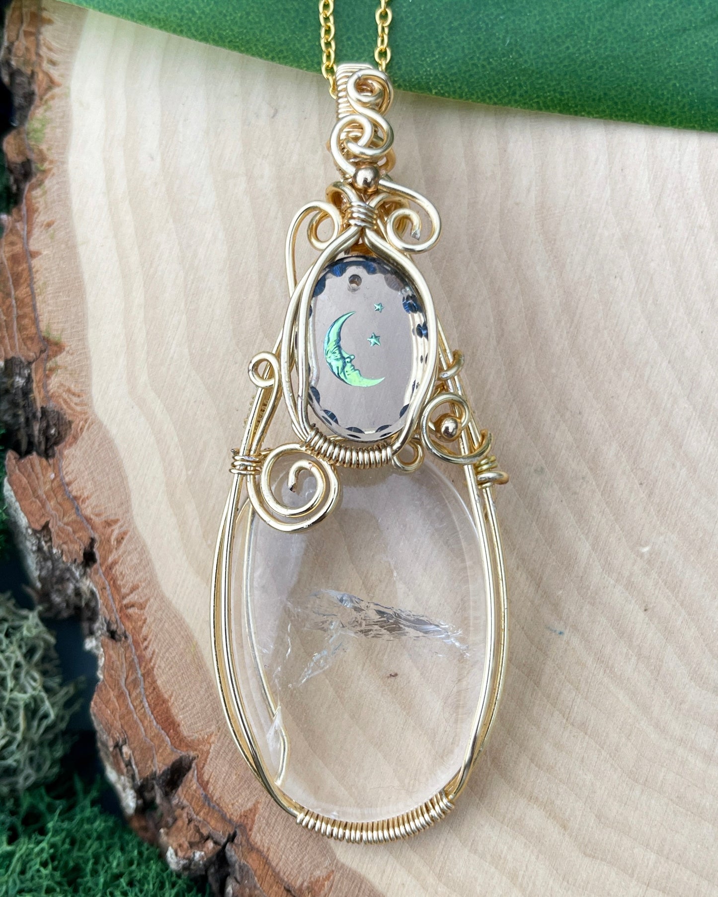 Dancer • Cosmic Clear Quartz Pendant