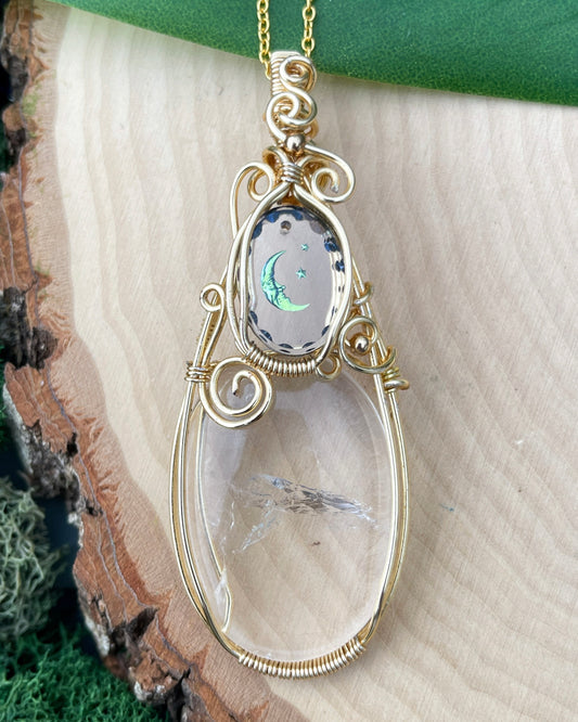Dancer • Cosmic Clear Quartz Pendant