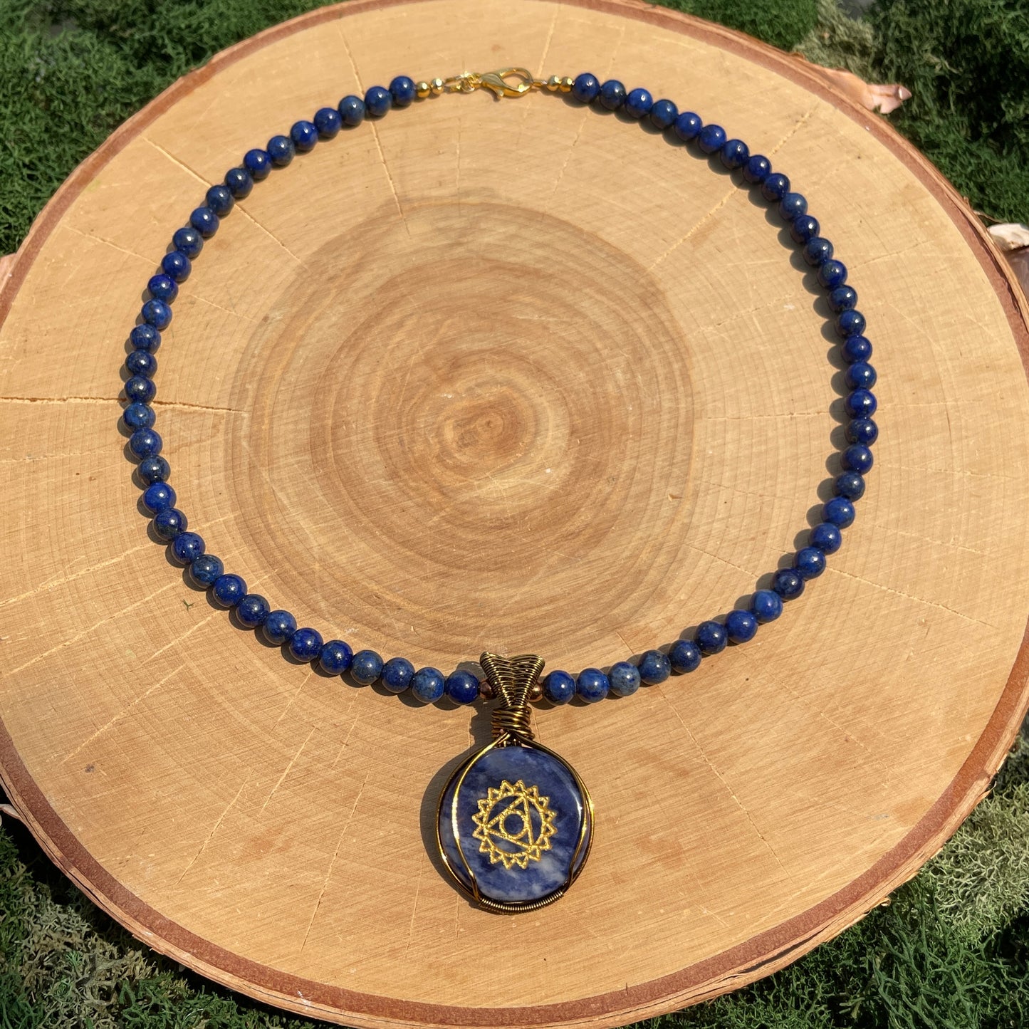 Third Eye Chakra • Sodalite + Lapis Lazuli Necklace
