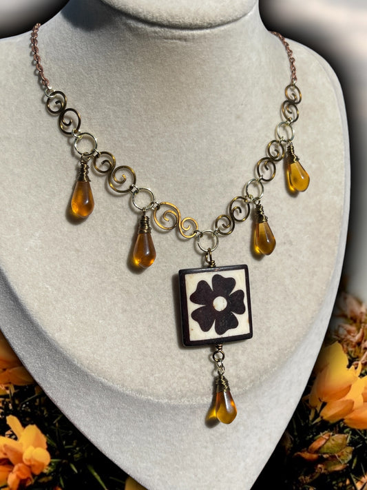 Maisie • Citrine Drip Necklace