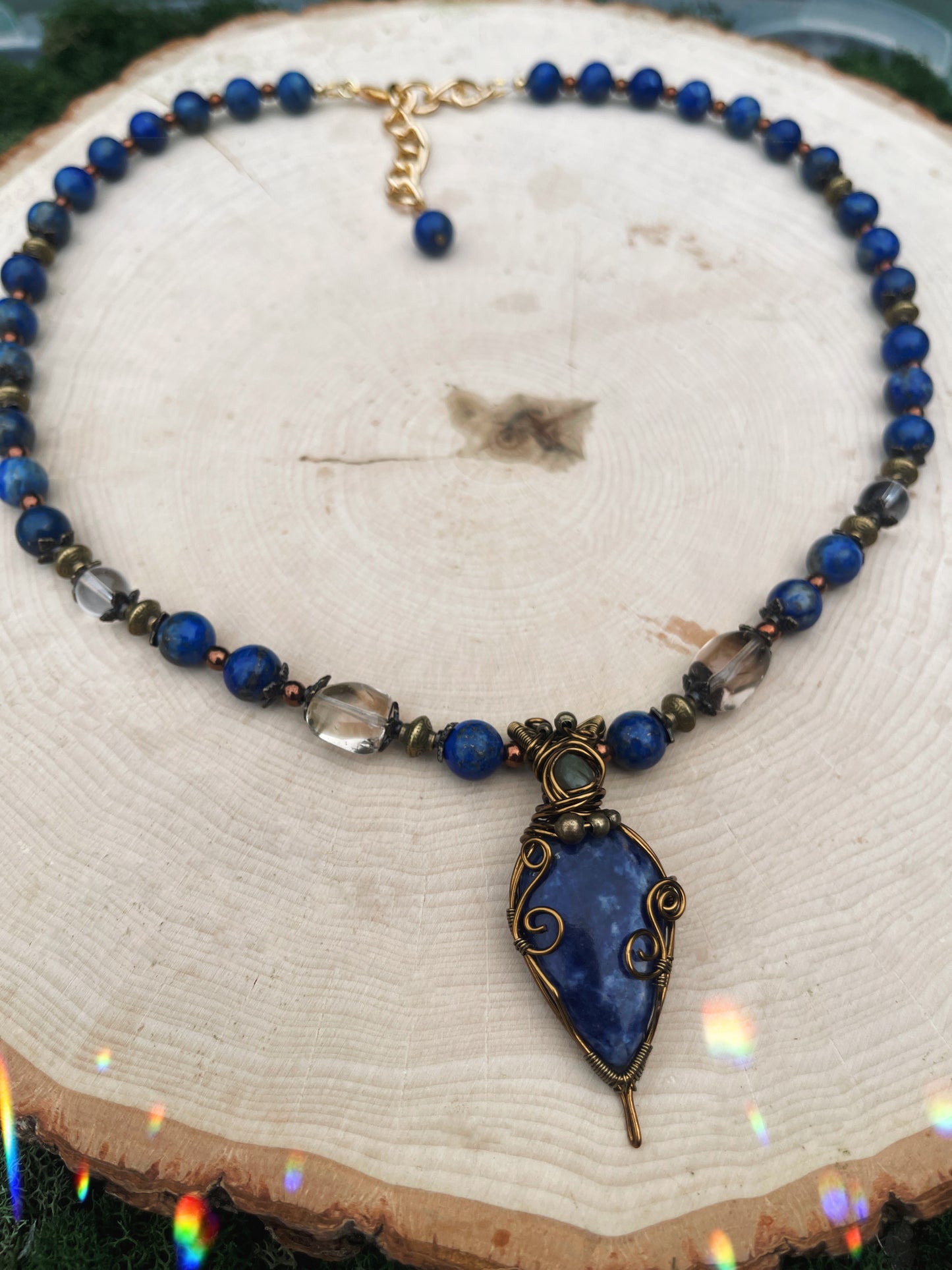 Astralis • Lapis Lazuli + Labradorite Necklace