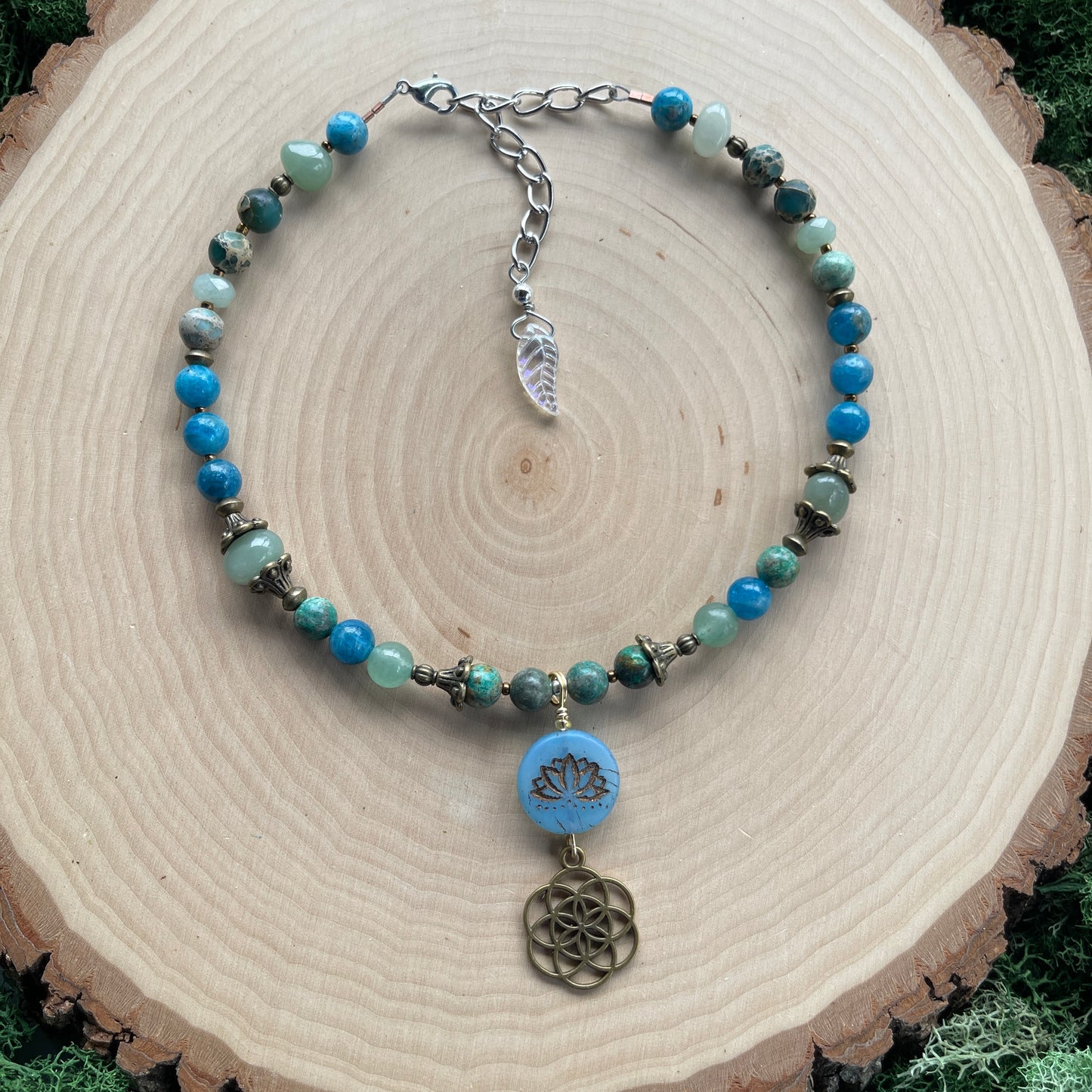 Catalyst • Apatite, Shattukite Chrysocolla + Aventurine Necklace Set