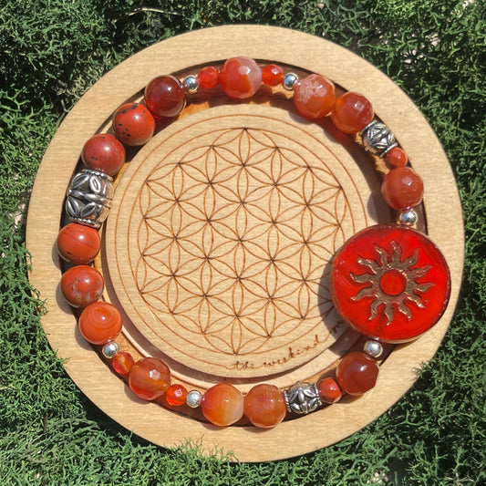 Red Carnelian Sun