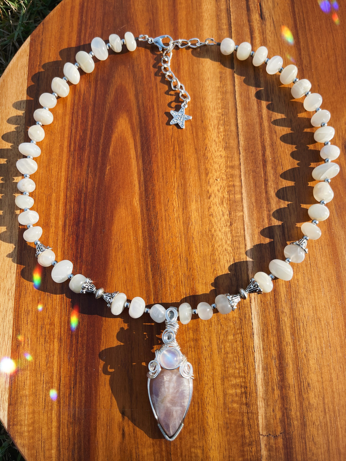 Silvermist • Belmorite Moonstone Necklace