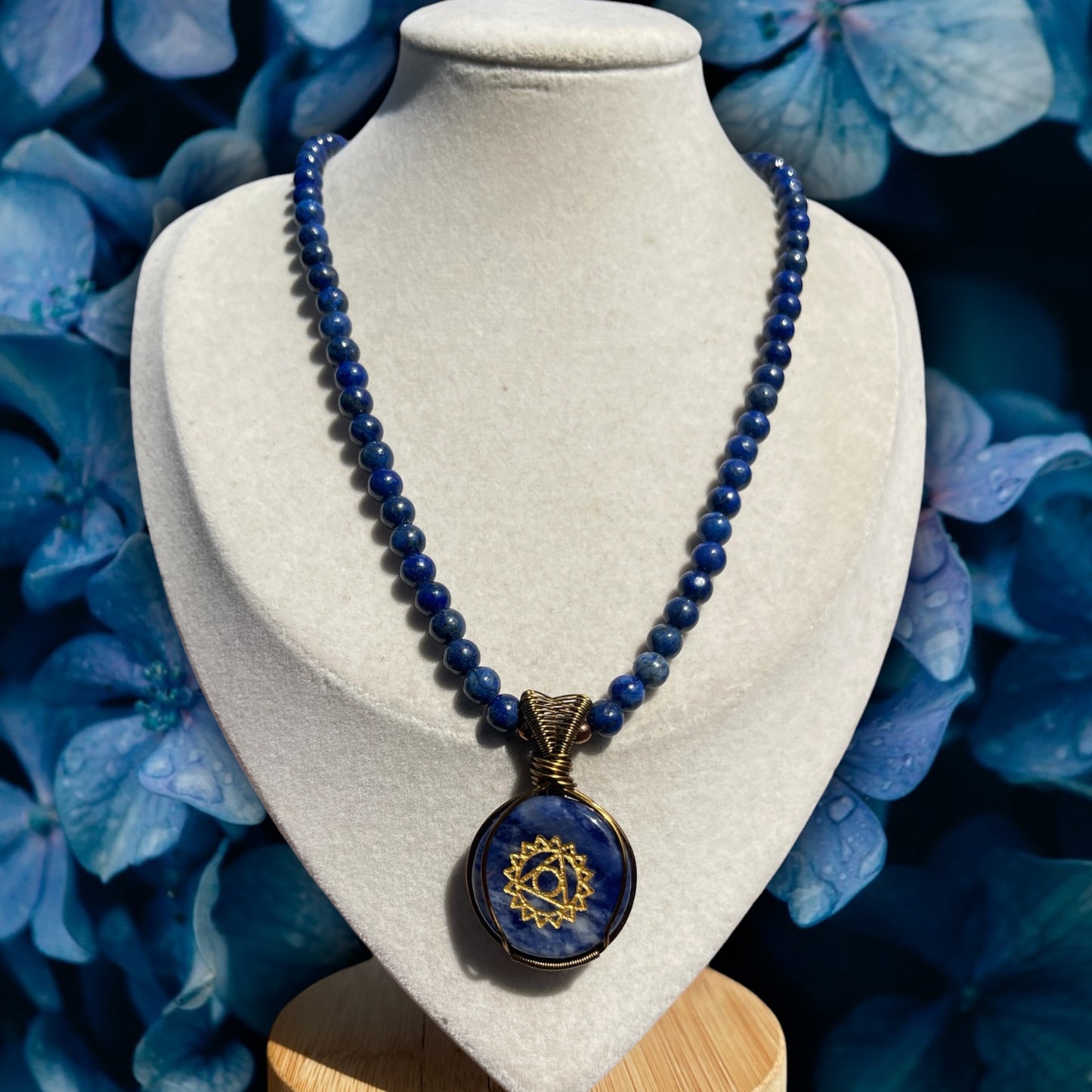 Third Eye Chakra • Sodalite + Lapis Lazuli Necklace