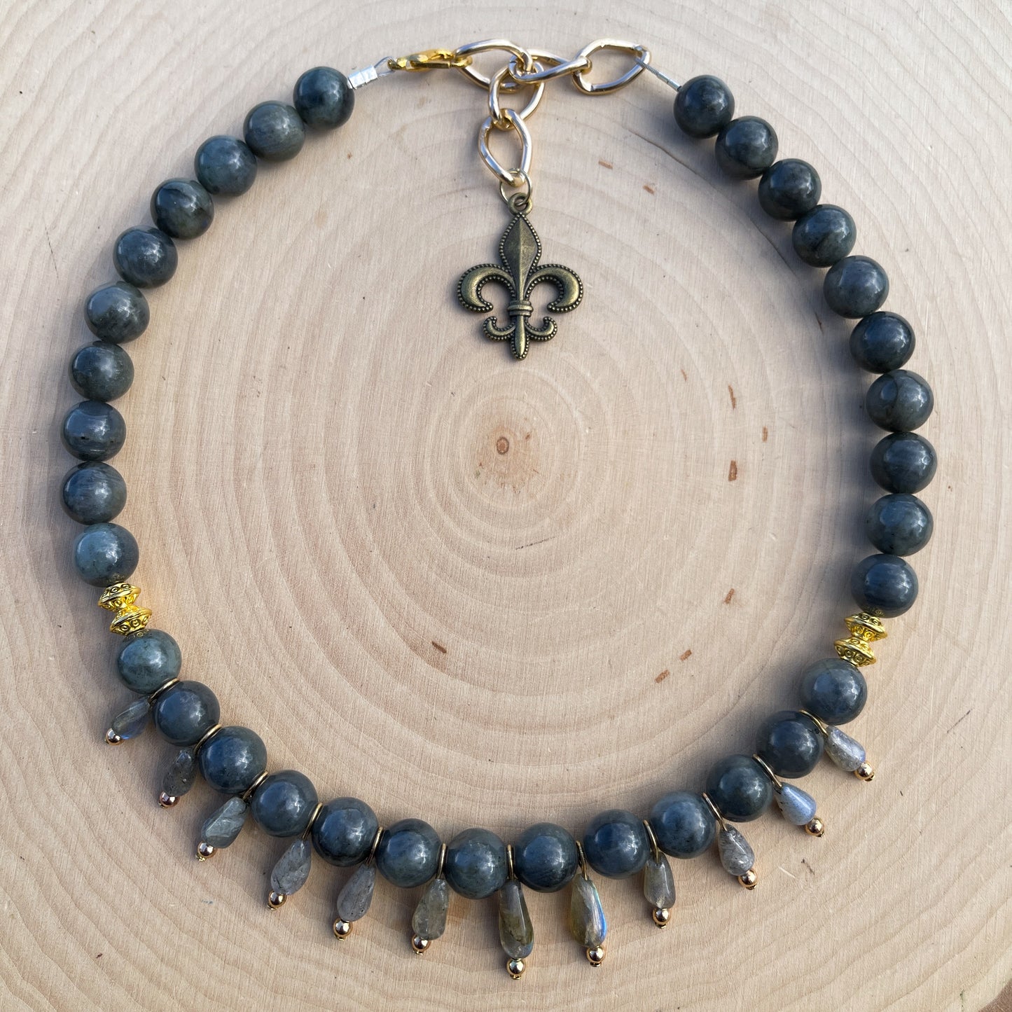 Halo • 12mm Labradorite Goddess Choker