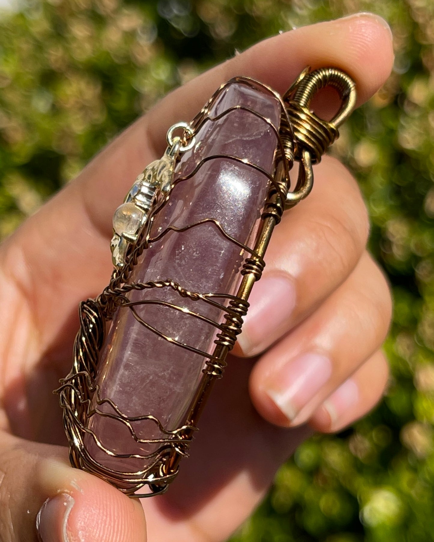 Candy Fluorite Night Sky Pendant