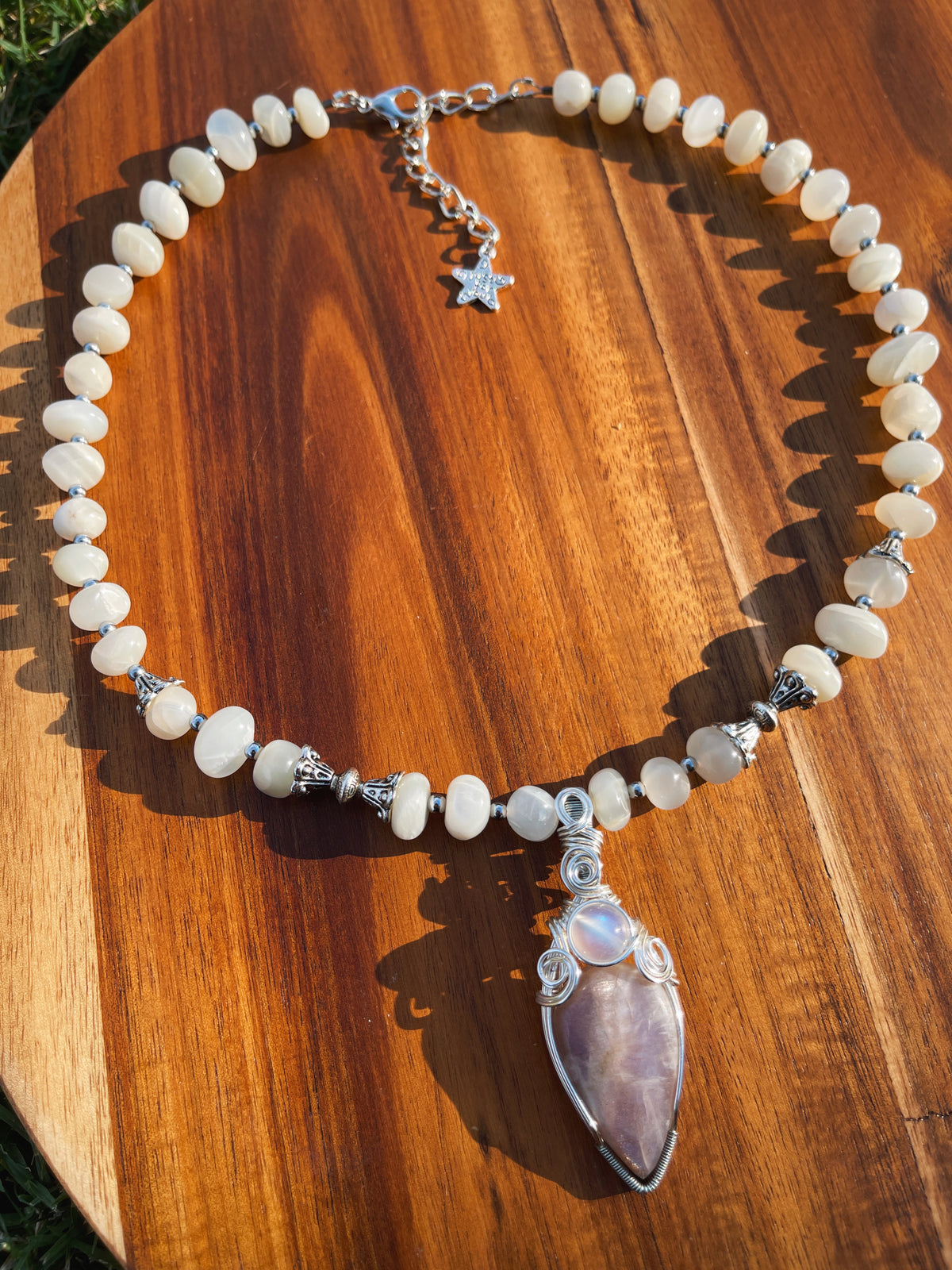 Silvermist • Belmorite Moonstone Necklace