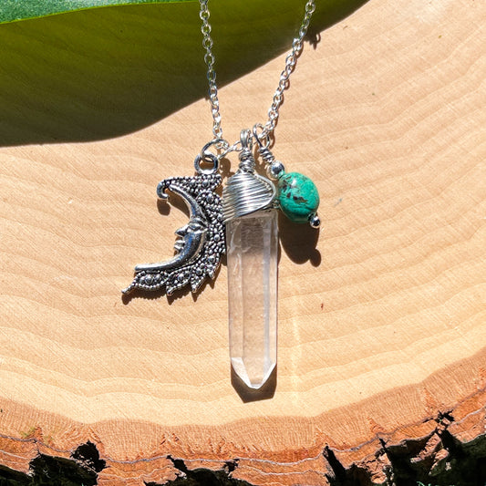 BALANCE • Turquoise Affirmation Charm Necklace