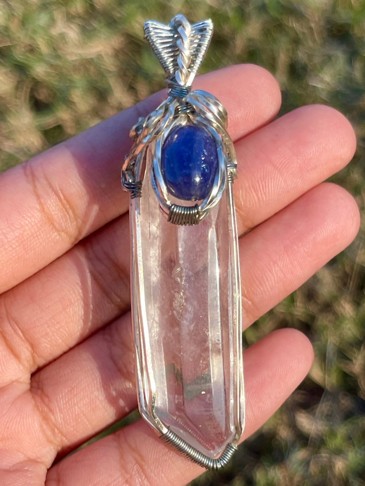 Quartz + Tanzanite Pendant