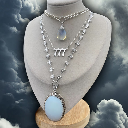 777 • Opalite 3-Piece Necklace Stack