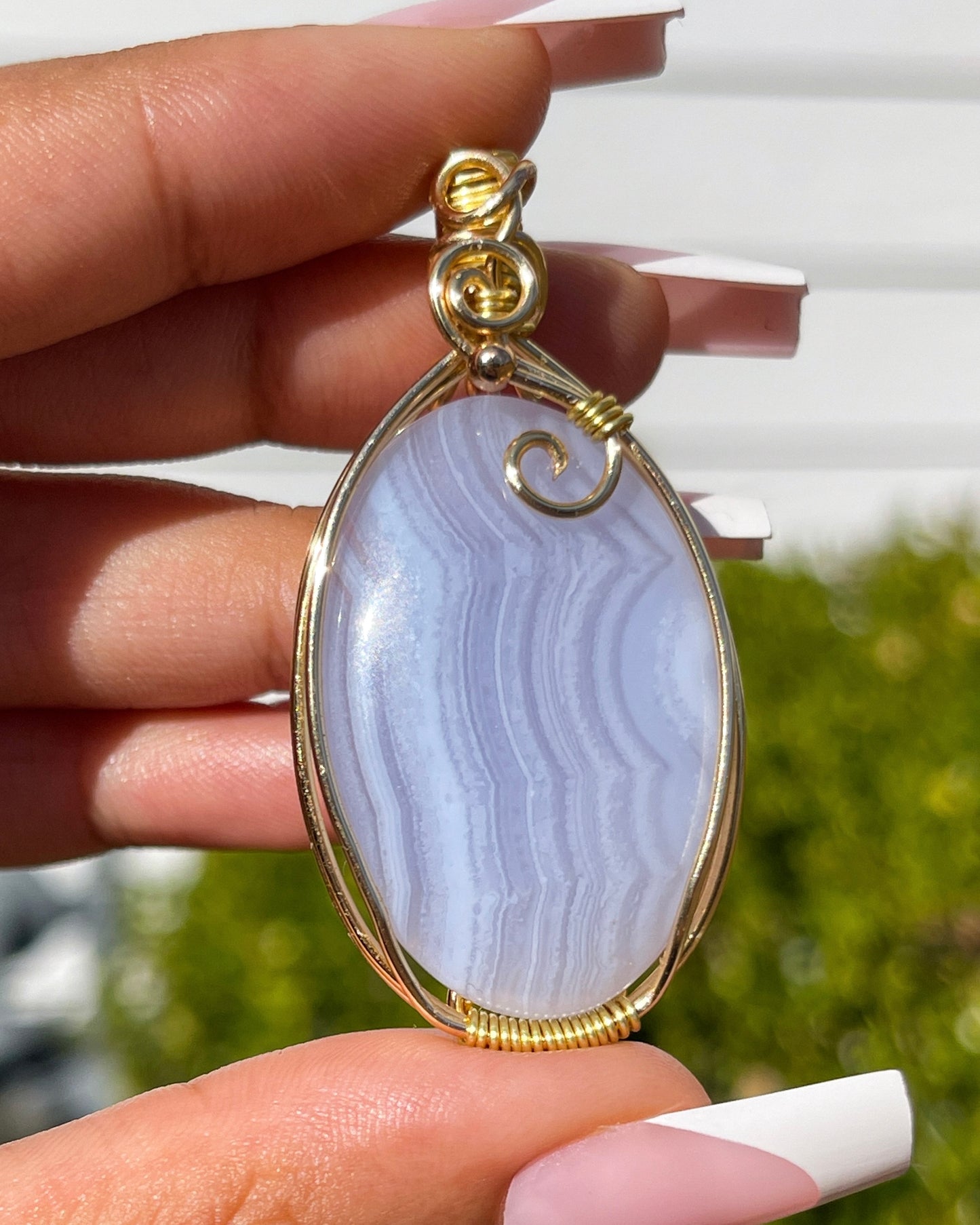 Noel • Blue Lace Agate Necklace