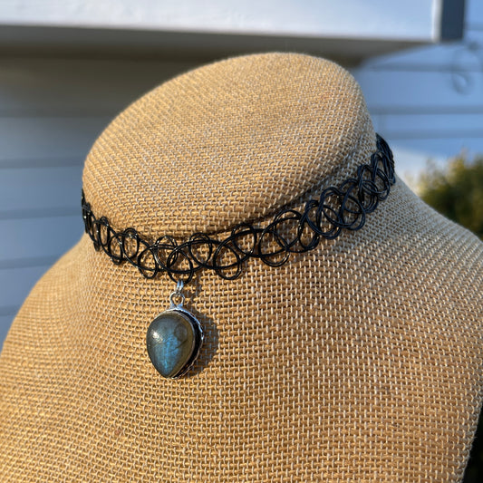 Labradorite Tattoo Choker