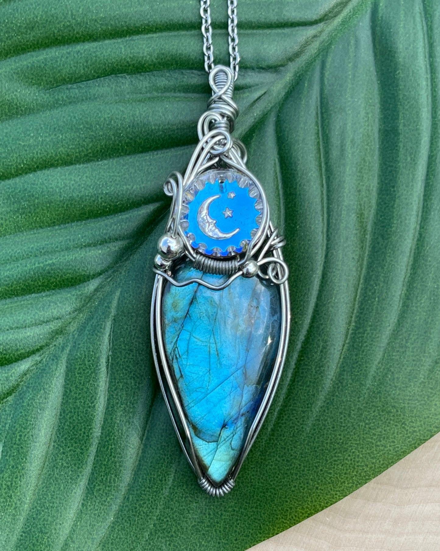 Blue Moon Labradorite Pendant