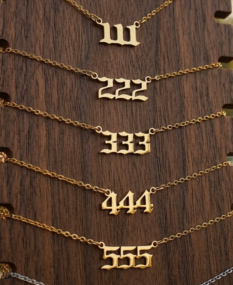 Angel Number Charm Necklace