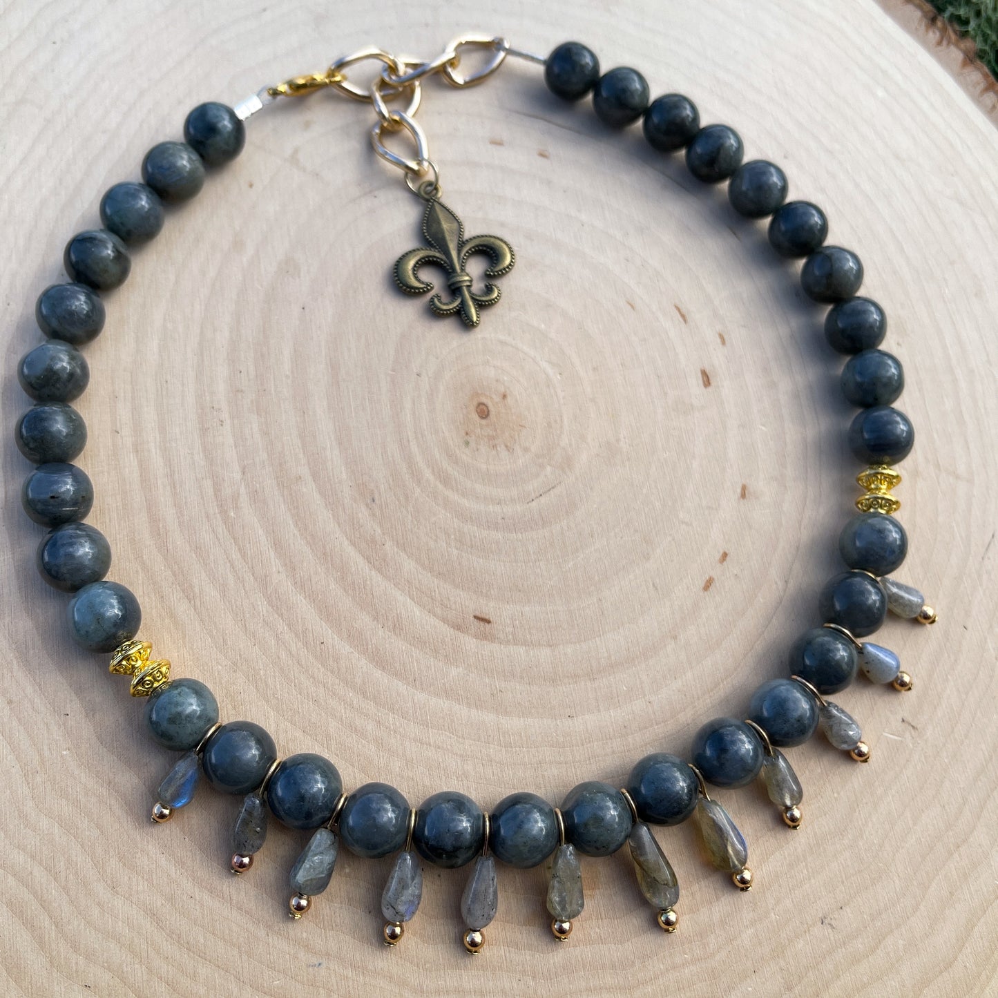 Halo • 12mm Labradorite Goddess Choker