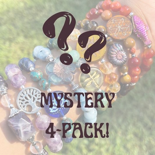 Mystery Pack of 4 Crystal Bracelets