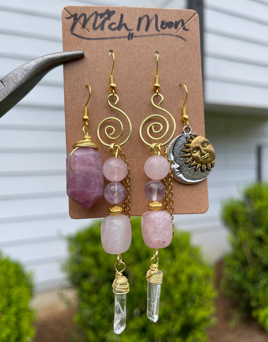 Pink Skies Earrings Set