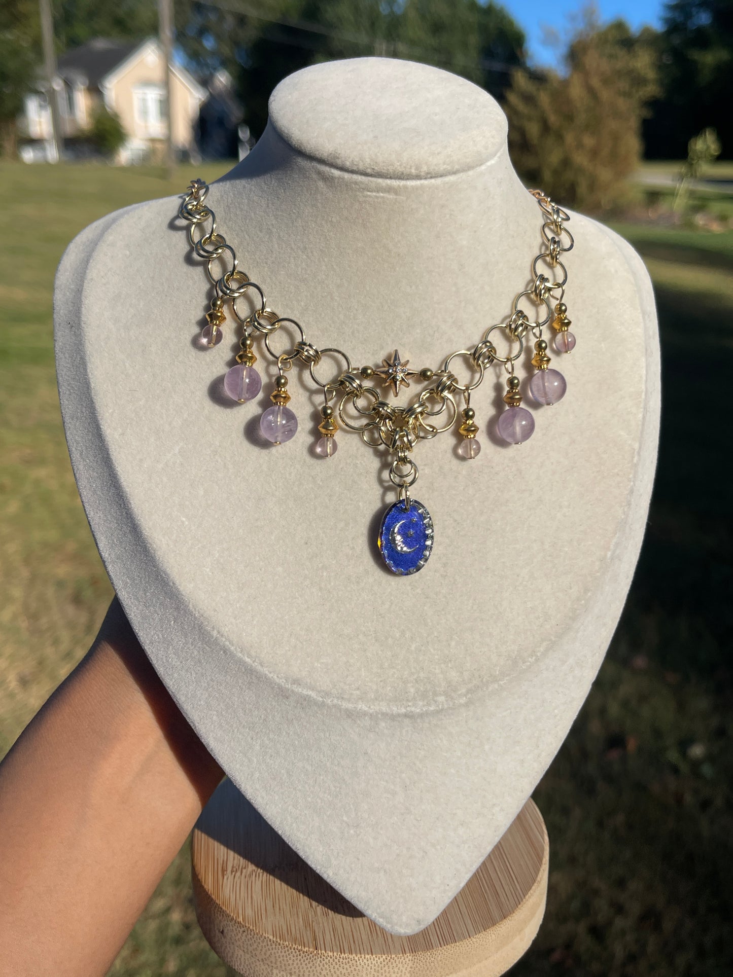 Starry Night Chainmail Necklace