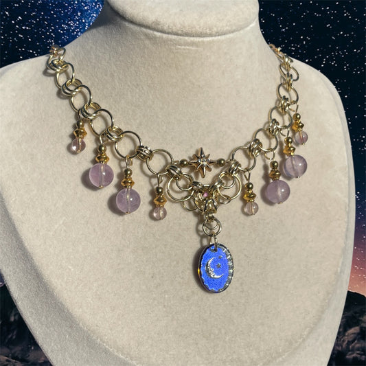 Starry Night Chainmail Necklace