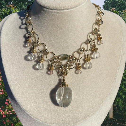 Garden Quartz Chainmail Necklace